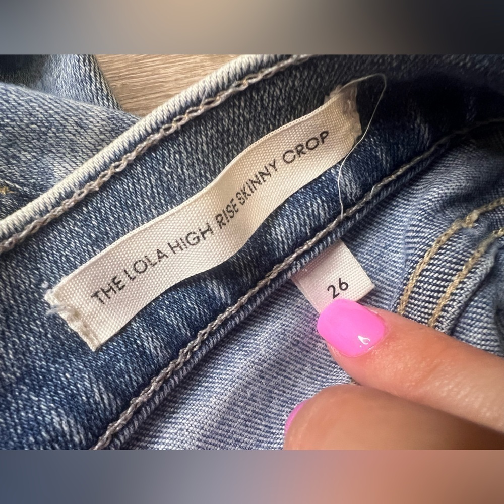 Denim Forum The Lola High Rise Skinny Crop Size 26 - Picture 7 of 11